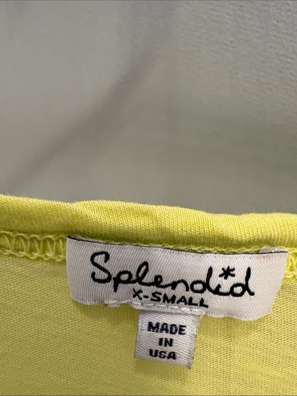 Splendid Neon Yellow Racerback Tank - Picture 2 of 2